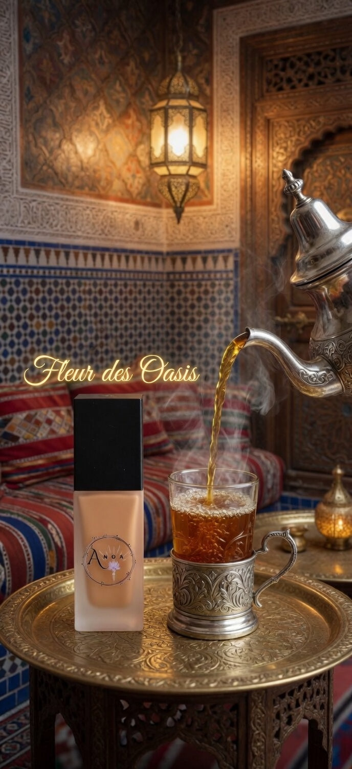 Fond de Teint FLEUR DES OASIS Haute Couvrance – Longue Tenue & Waterproof